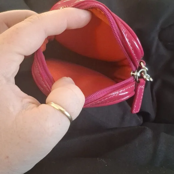 Coach Pink Mini Wristlet - Picture 3 of 5